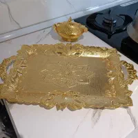 سینی طلایی رنگ ثابت