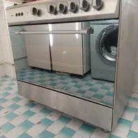 اجاق گازالکترو استیل تمیز وسالم