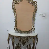 آینه و شمعدان برنز