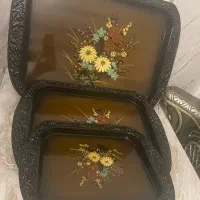 یه ست سینی سه تایی قدیمی و نو