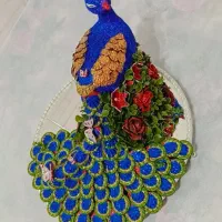 سینی حنا طرح طاووس