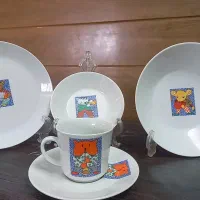 سرویس ۵ پارچه نوزاد به همراه اشانتیون با قیمت ویژه