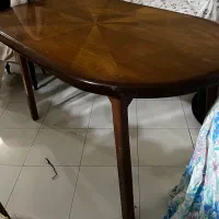 میز صندلی ۶ نفره  بیضی
