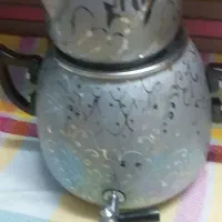 سمار روگازی با قوری برنجی