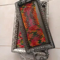سینی سیلور سالم درحدنو با تو سینی  دست بافت