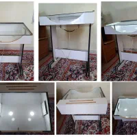 فروش میز نور شیبدار و پایه‌دار چوبی