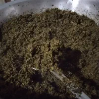 قرمه سبزی و ترش واش تازه سرخ شده(با سبزی محلی)