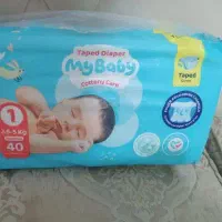 دو بسته پوشک نو سایز یک