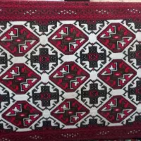 چهار عدد پشتی طرح قالی نو و تمیز