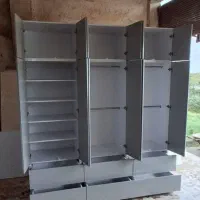 کمد رگال آویز لباس و طبقه دار با کشو