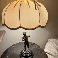 اباژور برنز جفت دختر و پسر نوازنده امضا دار