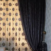 فروش پرده مخمل سلطنتی با حریر و آستری