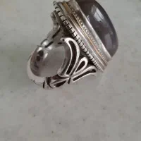انگشتره نقره جفت مهر