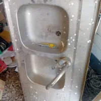 سینک دوقلو با شیر آب