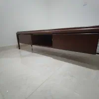 میز تلوزیون تمام چوب ۲ کشوئه