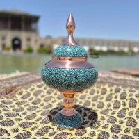 شکلات خوری مسی،فیروزه کوبی،خاتم،الماس تراش
