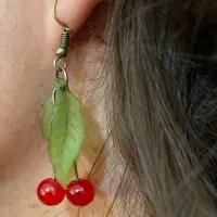 گوشواره آلبالوی پینترستی