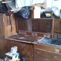 میز کار چوبی با روکش راش