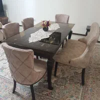 میز غذاخوری ۶ نفره سالم و نو