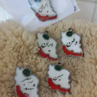 پلاک طرح نقشه ایران با متن مورد نظر شما