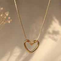 گردنبند قلب دفرمه