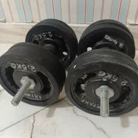 دمبل در حد نو لاستیک دار