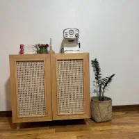 کنسول چوبی حصیری