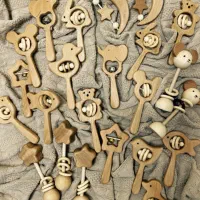 جغجغه چوبی عمده و تک