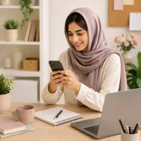 کار در منزل با گوشی برای بانوان