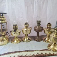 چراغ زنبوری توری گردسوز لمپا قدیمی عتیقه برنجی