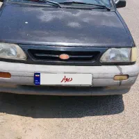 پراید نوک مدادی مدل ۸۶ بی زربه جلووعقب سالم