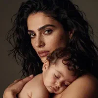 آتلیه عکس مثبت کودک نوزاد بارداری خانواده