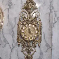 ساعت دیواری برنزی خالص