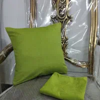 کوسن مخملی سبز