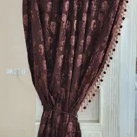 دستک پرده مخمل طرح دار