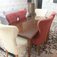 میز و صندلی غذا خوری چوبی ۶ نفره