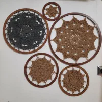 بافتنی ،دیوارکوب ،ماندالا،قلاب بافی