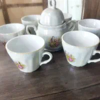 فنجان و تنگ قلیان عتیقه