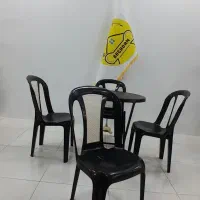 صندلی پلاستیکی مدل sina20 میز تاشو قطر 78