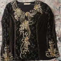 لباس زنانه سایز ۵۴ کت مخمل ترک سایز ۴۰