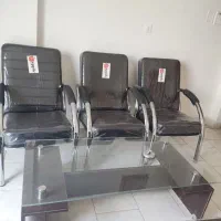 صندلی انتظار و میز عسلی mdf
