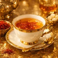 چای لوکس زعفرانی
