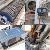 سرویس کار باد‌گرم کولرگازی شارژ گاز آبریزی نصب