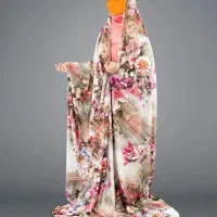 دوخت مزونی چادر رنگی  پذیرش سفارش تکی و عمده