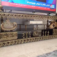 زیر تلوزیون ساعت بوفه برنز