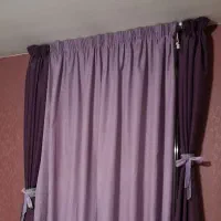 پرده همراه با دستک