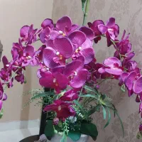ارکیده بنفش مصنوعی شیش شاخه