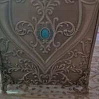 جا دستمال تو‌مخمل و سطل زباله پوستر کاملا نو