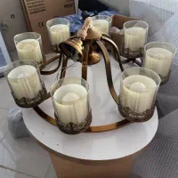 لوستر 9 شعله به همراه دیوارکوب ست