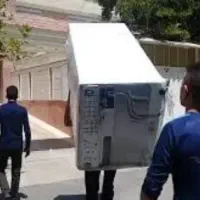 کارگرتنها/حرفه ای دراثاث کشی/یخچال ساید/تخلیه بار